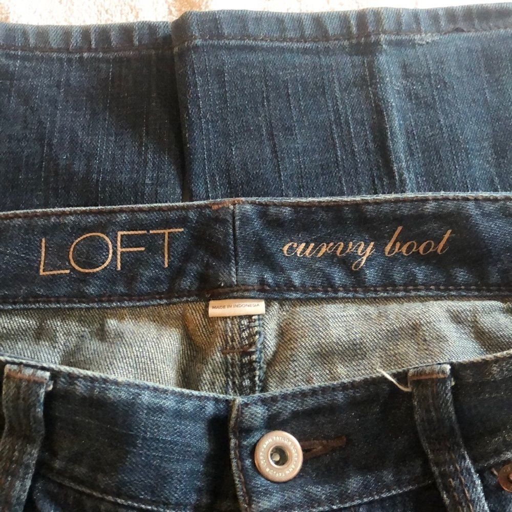 Loft Curvy Bootcut Jeans - Picture 6 of 7